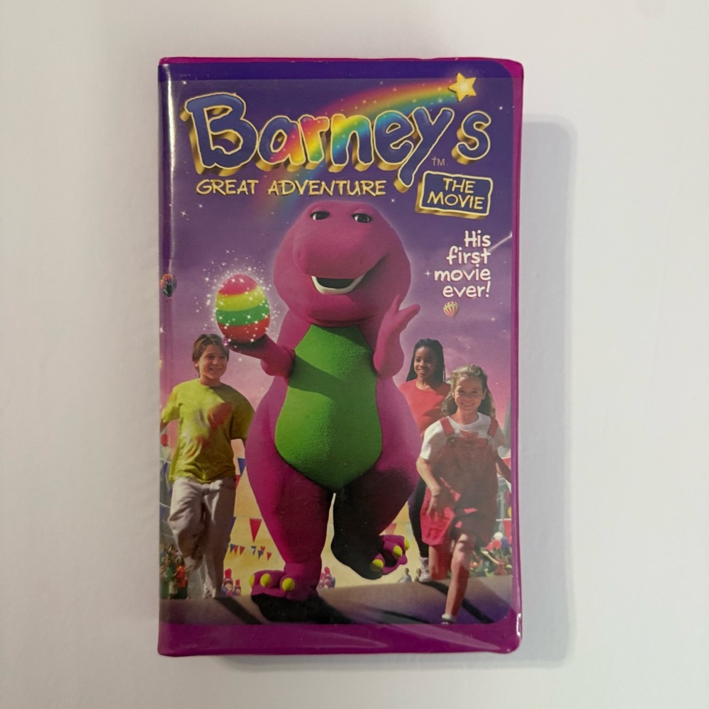 Barneys Great Adventure: The Movie (VHS, 1998) His First‎ Movie Ever! ( Tested)